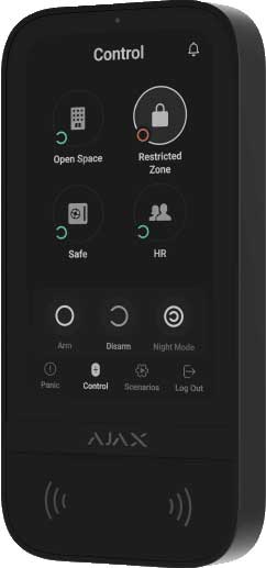 Ajax touchscreen